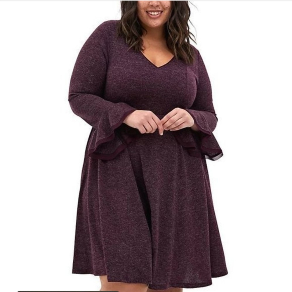 Torrid Purple Sweater Dress